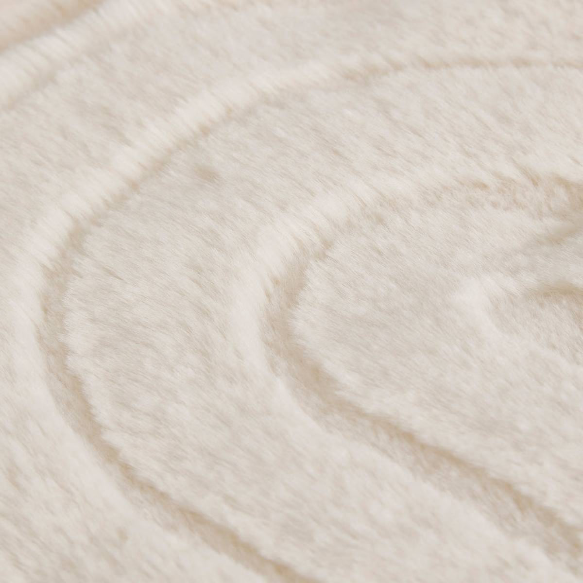 Покривало atmosphera Arka, Жакард, 80x180 cm, Слонова кост