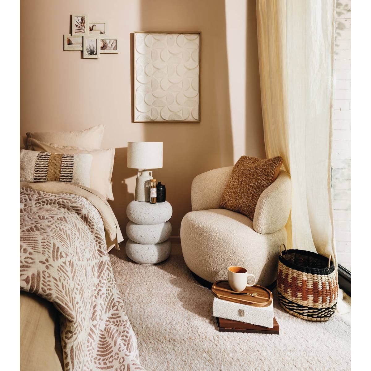 Шалте atmosphera Etnik, 240x260 cm, Теракота