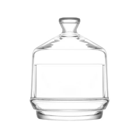 Стъклена захарница с капак LAV Berry, 285 мл