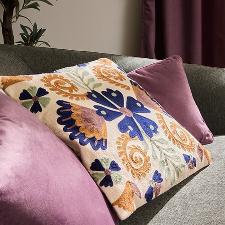 Декоративна възглавница atmosphera Hary Romantic, 45x45 cm, Бродерия