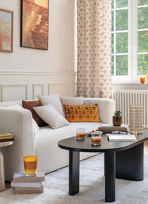 Триместен диван atmosphera Zenia, Слонова кост, 203x90x71 cm