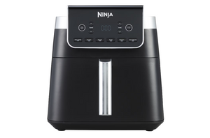 Фритюрник с горещ въздух Ninja Max Pro AF180EU, Капацитет за храна 1.2 кг, 2000 W, Температурен диапазон 40 - 240 °C, Автоматично спиране, Регулируема температура, 6 програми, Черен