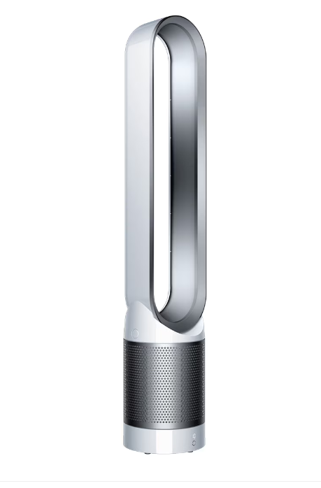 Пречиствател на въздух Dyson TP00 42815701, Air Multiplier, 10 нива на скорост, HEPA филтър H13, Дистанционно управление, Бял/Сребристо