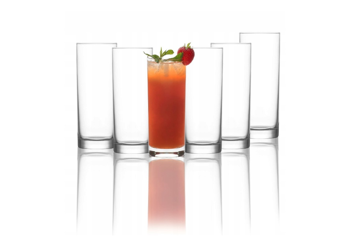 Сет чаши за сок LAV Liberty, 360 мл, 6 бр