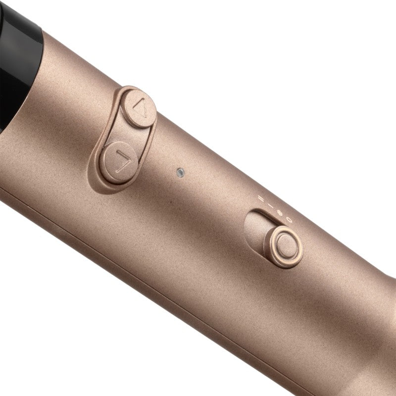 Perie de păr BaByliss Big Hair Dual AS952E, 650W + 2 accesorii, tehnologie ionică, înveliș ceramic, jet de aer rece, aurie