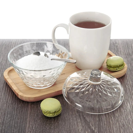 Стъклена захарница с капак LAV Artemis Ø12