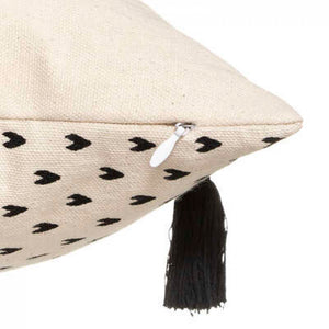 Декоративна калъфка за възглавница atmosphera Face, 40x40, Слонова кост