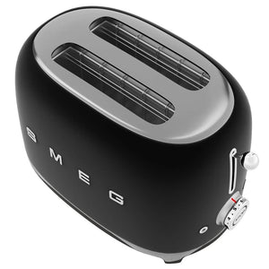 Тостер Smeg TSF01BLMEU, 950 W, 2 филии, Черен