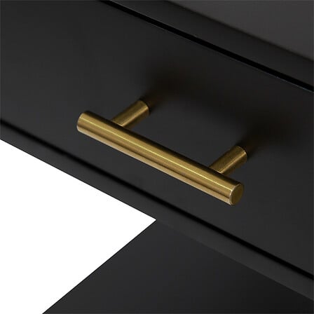 Бюро atmosphera Tedy, 2 чекмеджета, MDF, Черен