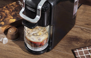 Мултифункционална 5в1 Еспресо Кафемашина Hibrew  H2B за мляно кафе, капсули Nespresso, Dolce Gusto, Lavazza, Ese pods, K-cup, 1450 w, 19 bar, Черен