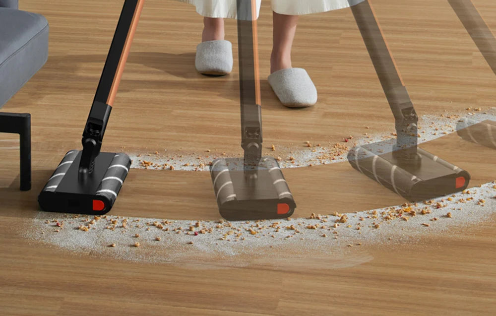 Вертикална прахосмукачка Deerma VC31, 180W, 15 kPa, Контейнер за прах 600 мл, Златист