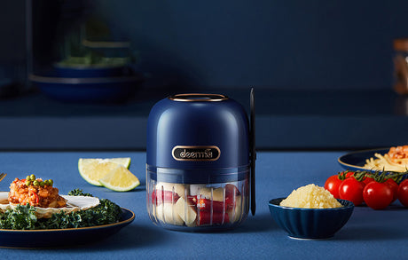 Електрически чопър за зеленчуци  Deerma JS100, 40W, 150 ml, Син