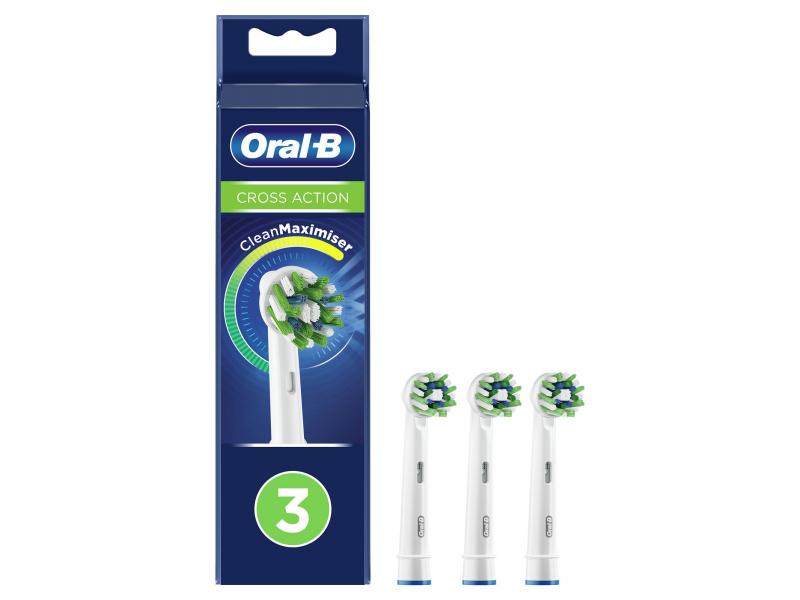 Накрайник за електрическа четка Oral-B CrossAction EB50RB-3, 3 бр.