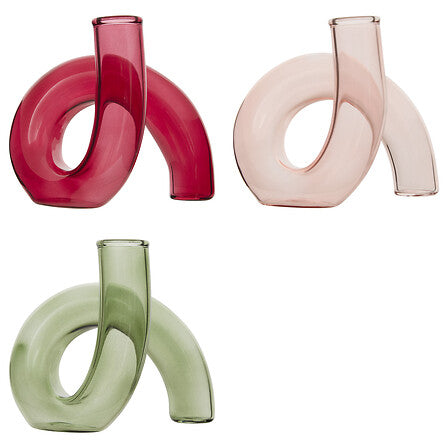 Ваза atmosphera Cheri, Стъкло, 12 cm, Различни цветове