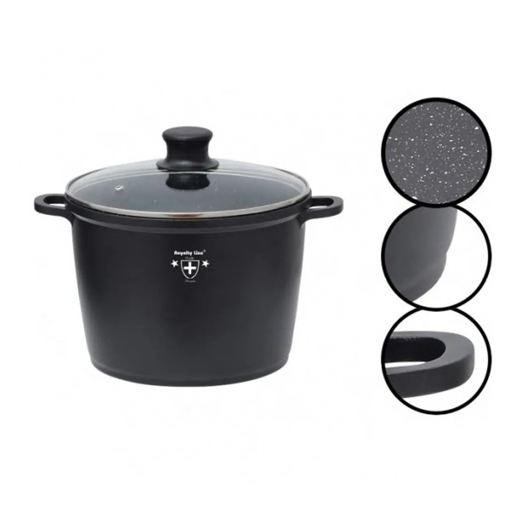 Тенджера Royalty Line RL AD28M, Мрамор,28 см