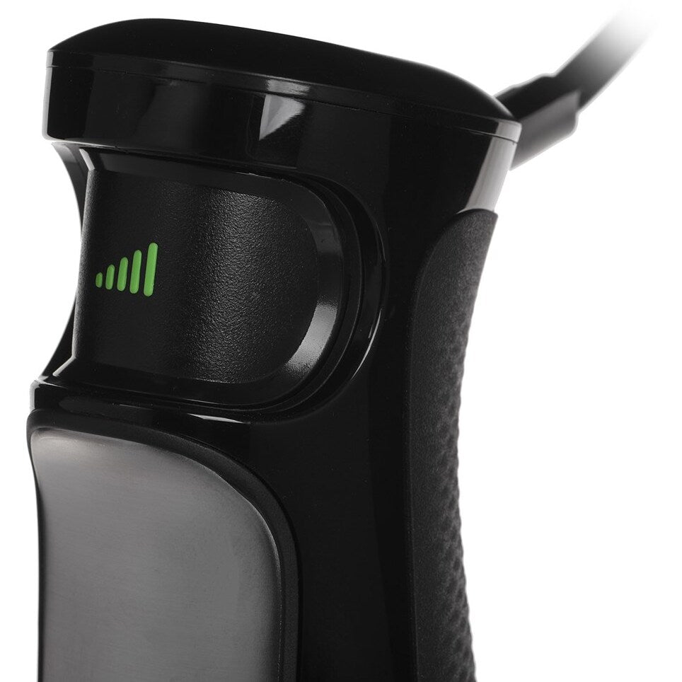 Пасатор Braun MultiQuick 7075X, 1000 W, Мерителен съд 0.6 л, Чопър, Бъркалка за яйца, Ренде, Регулируема скорост, Черен