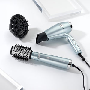 Електрическа четка за коса BaByliss Hydro Fusion Big Hair AS773E, 700W, Йонна технология с плазма, 2 скорости, 2 стъпки на температурата