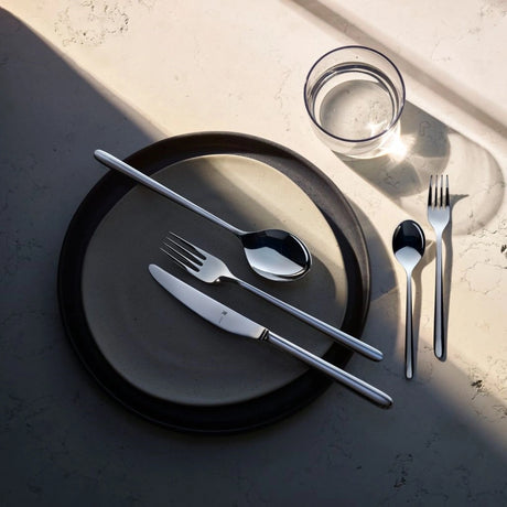 Комплект прибори WMF Flame Plus, Инокс, 30 части, Сребро