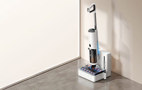 Прахосмукачка Deerma, 230 W, 5000 mAh, 700/500 ml, Бял