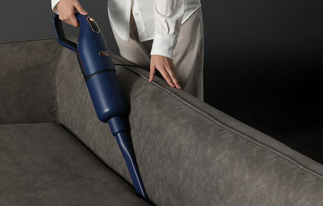 Прахосмукачка Deerma DX1000W, 16,000 Pa, 600W, 3-степенна филтрация, 5 м кабел, Син