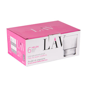 Сет чаши за уиски LAV Helen, 325 мл, 6 бр