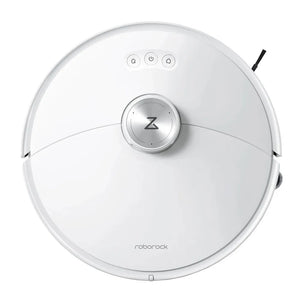 Робот прахосмукачка Roborock S8 MaxV Ultra S8MVU02-00, Моп, 3D мапинг, 5200 mAh, 10 000Pa, Контейнер за прах 270 мл, 60W, Автономия 180 минути, Бял