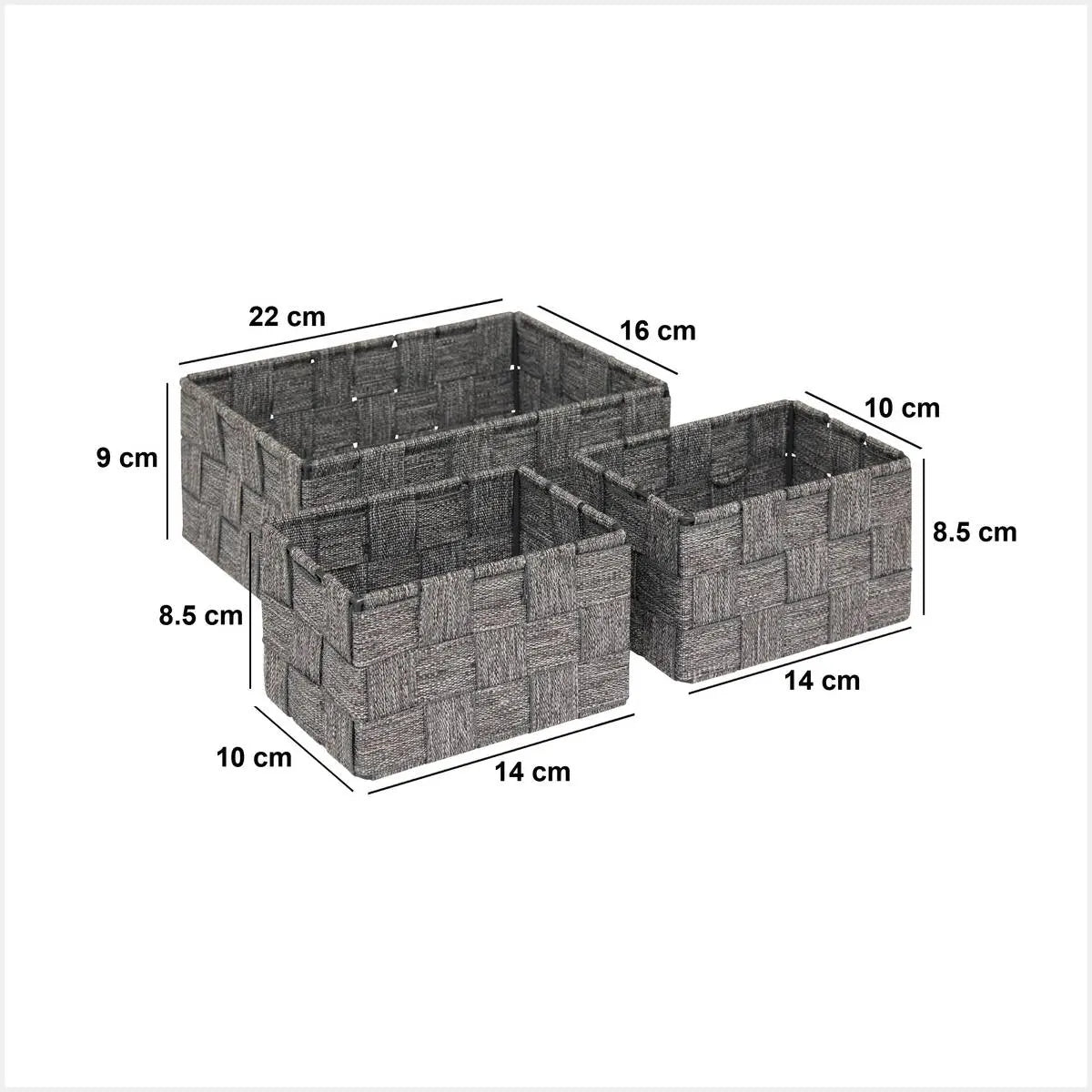 Сет кош за съхранение 5five Lise, 3 бр