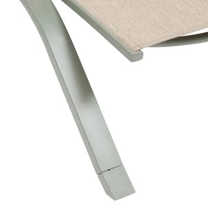 Сгъваем шезлонг с колелца Hesperide Jimani, Алуминий, Регулируем