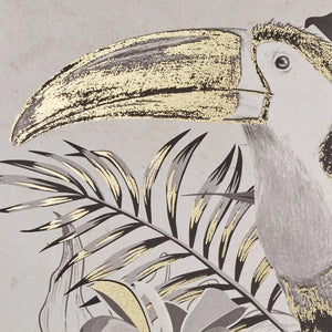 Картина atmosphera Rafi, Принт на платно 50x70 см, Тукан, Ефект алуминий