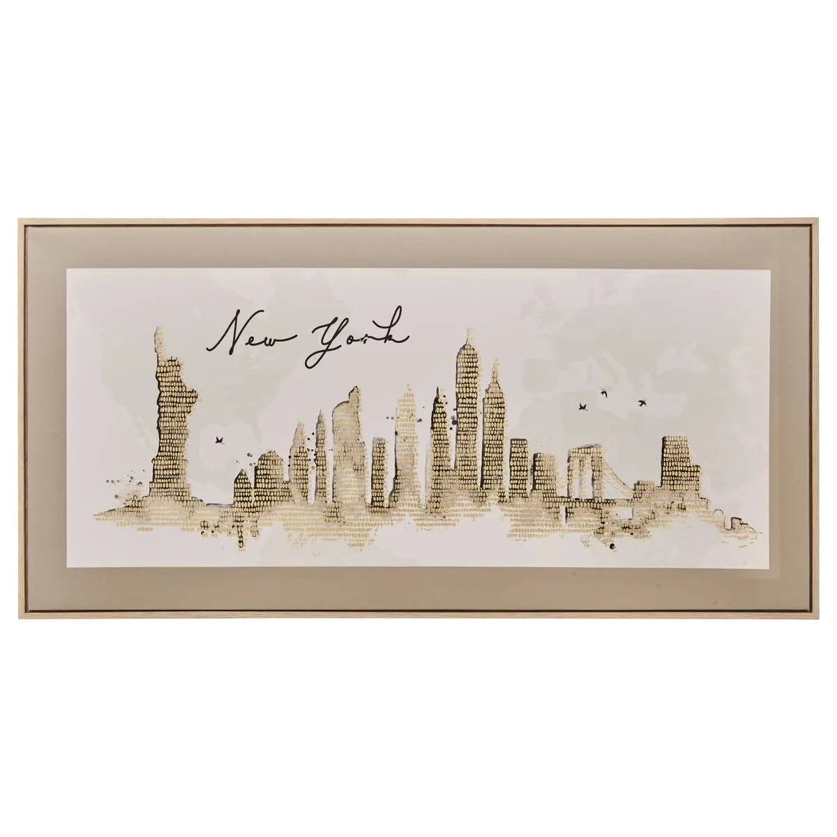 Картина atmosphera Marlow, Принт на платно 116x58 см, Ефект алуминий