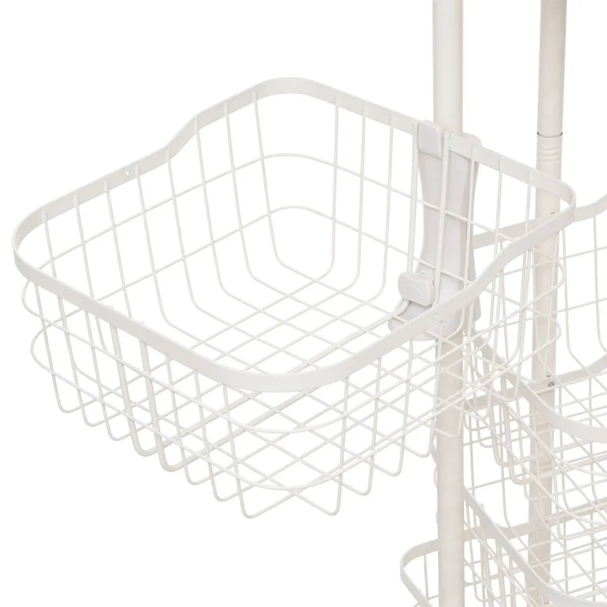 Кухненска количка 5five Balm, MDF и бял метал, 5 коша, 34.5x31x91 cm