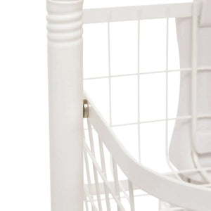 Кухненска количка 5five Balm, MDF и бял метал, 5 коша, 34.5x31x91 cm