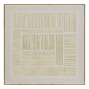 Картина с рамка atmosphera Idrissa, Принт на платно 58x58 см, Ефект алуминий