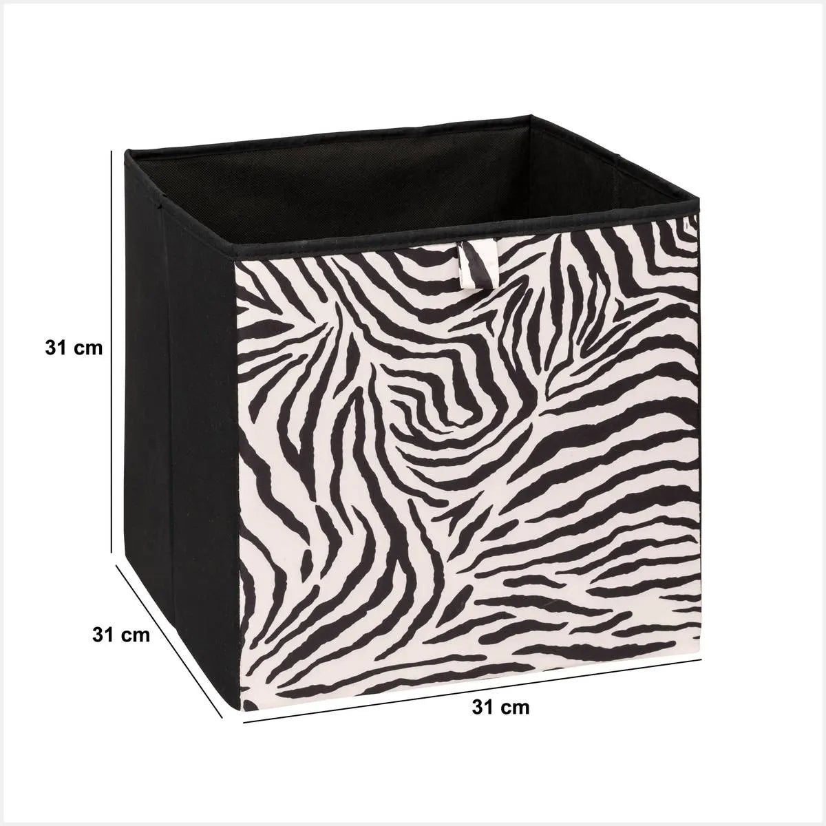 Кутия за съхранение 5five Mix & Modul Zebra, 31x31 cm