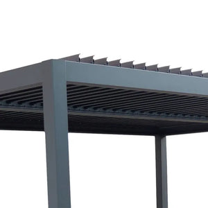 Пергола Hesperide Evonis, Алуминий и стомана, Графит, 6x3 m