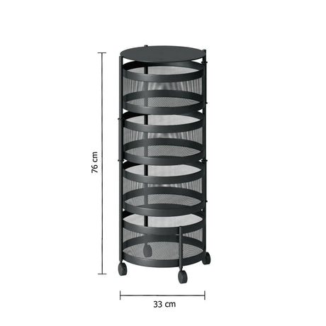 Кухненска количка 5five Mayaj, Кръгла, Въртяща