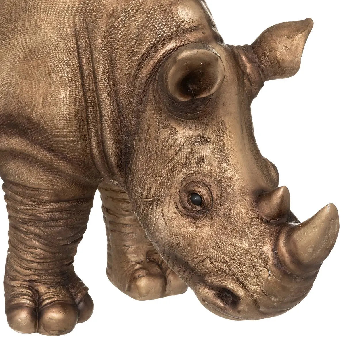 Figură decorativă Atmosphera Rino, lemn de mango, 45 cm