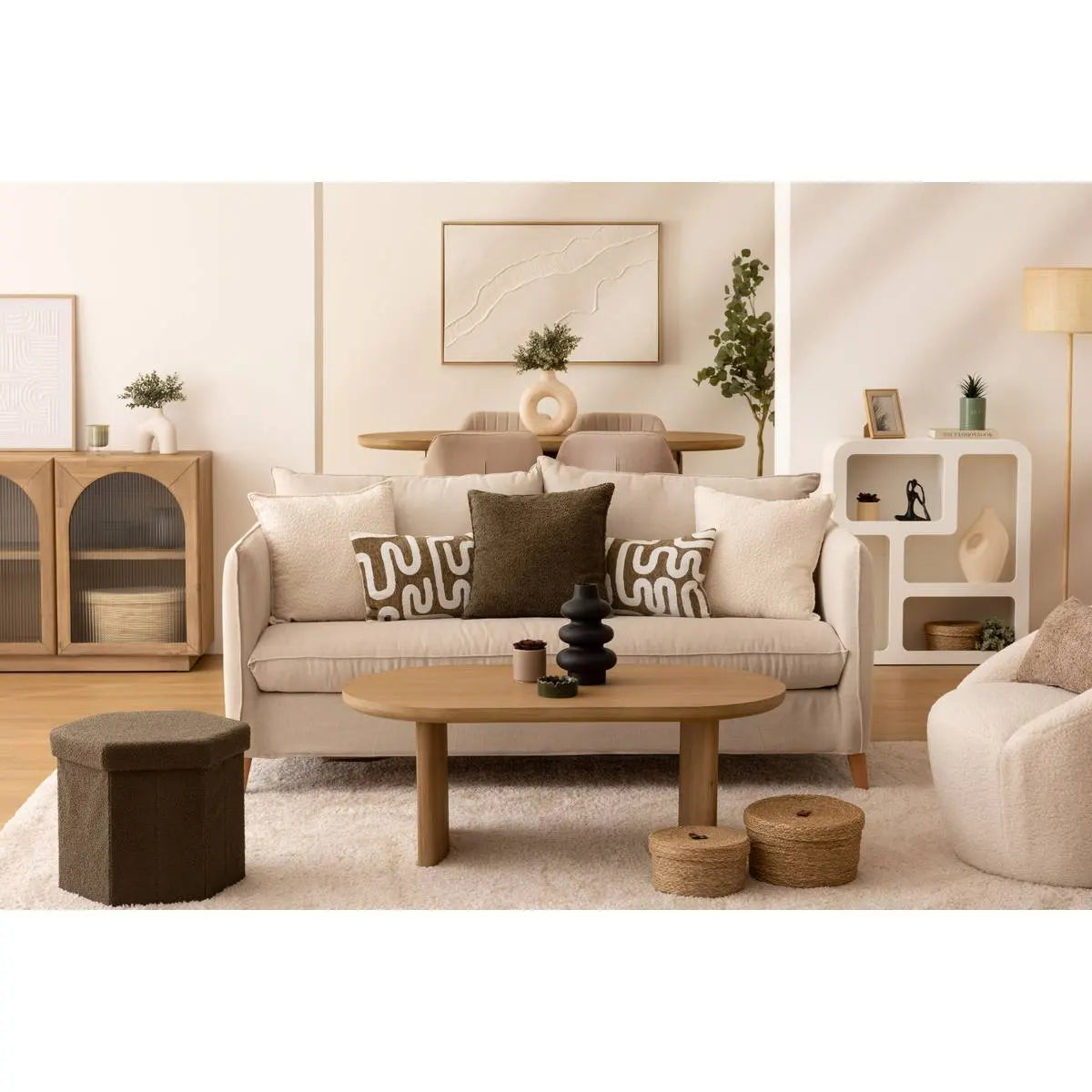 Лампион atmosphera Della, Дърво, Естествен, 150 cm