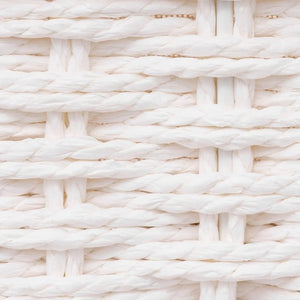 Комплект от 2 коша за съхранение 5five Costa, Хартия и памук, Бели