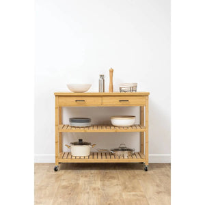 Кухненска количка 5five Linha, Бамбук, 4 нива, Kitchen Island