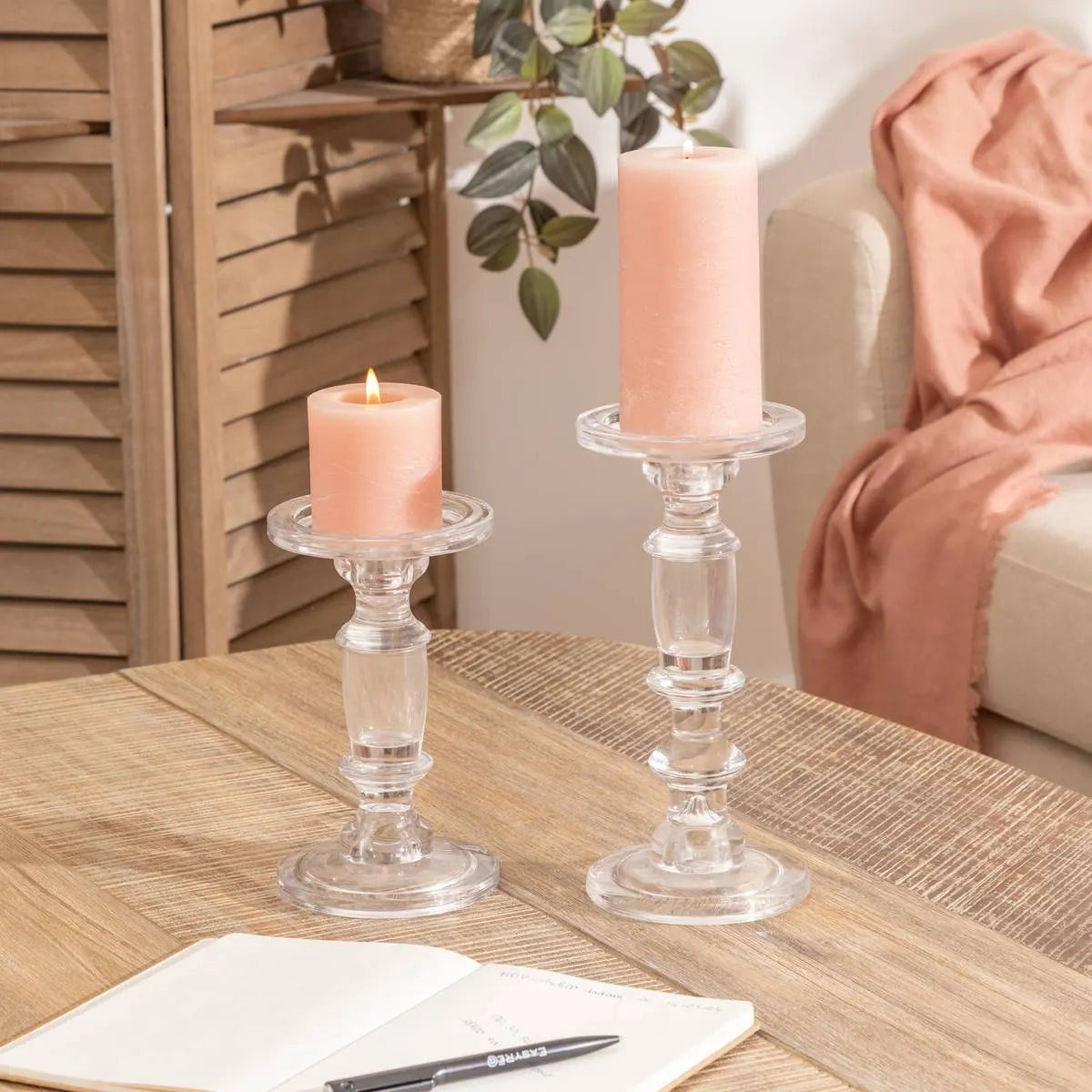 Свещник atmosphera Bubble, Стъкло, 19 cm