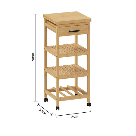 Кухненска количка 5five Linha, Малка, Бамбук