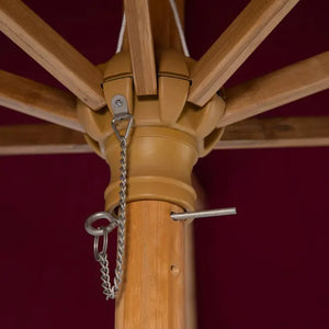 Градински прав чадър Hesperide Tinaei, Бамбуков прът, Olefin, 3 m