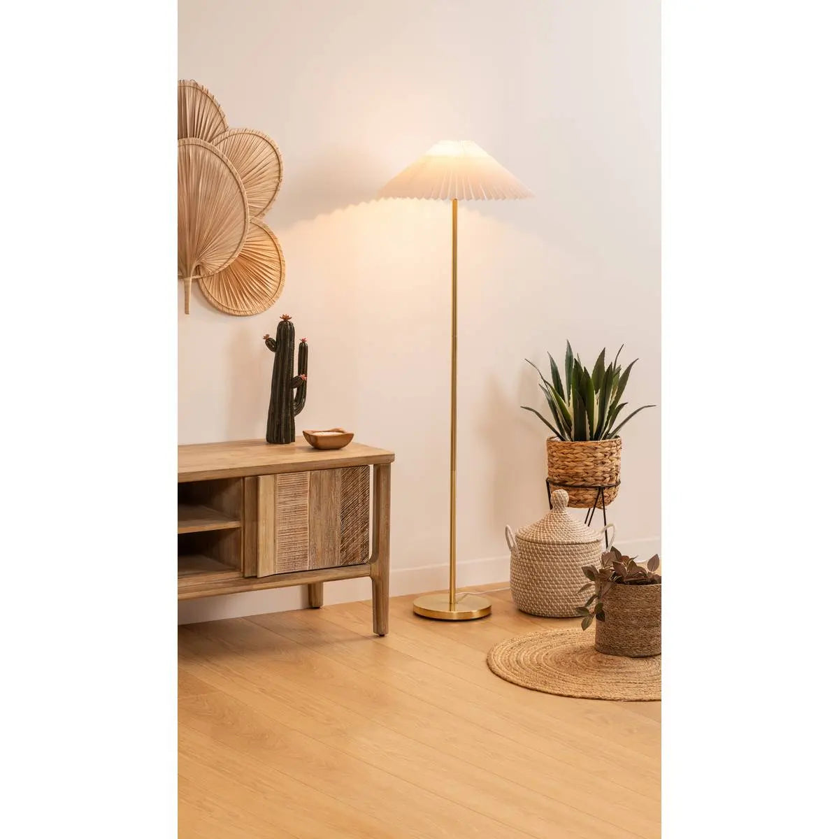 Лампион atmosphera Jiling, Метал, Златен, 150 cm