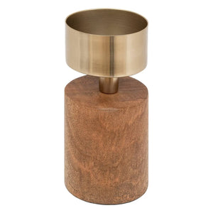 Свещник atmosphera Tropical Boudoir, Дърво, 22 cm, 2 бр