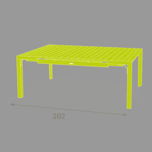 Градинска квадратна маса Hesperide Evasion, 10 места