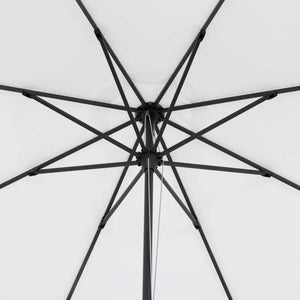 Прав чадър Hesperide Maluvia, Olefin материя, Бял, 3.5 m