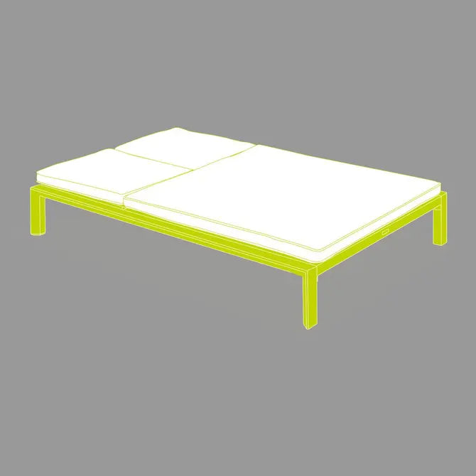 Двоен алуминиев шезлонг Hesperide Evasion