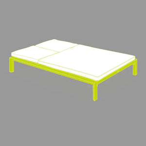 Двоен алуминиев шезлонг Hesperide Evasion