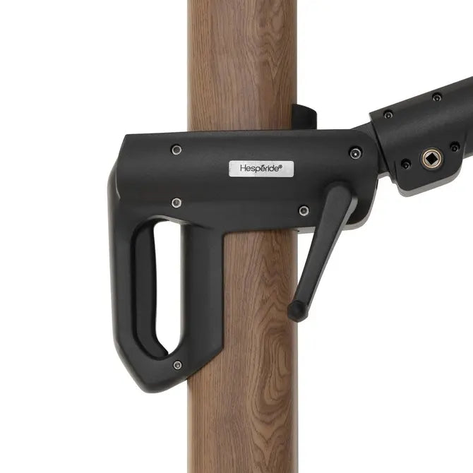 Градински чадър със странична стойка Hesperide Tikeo, Накланящ се, Цвят Платина, 4.2x3 m